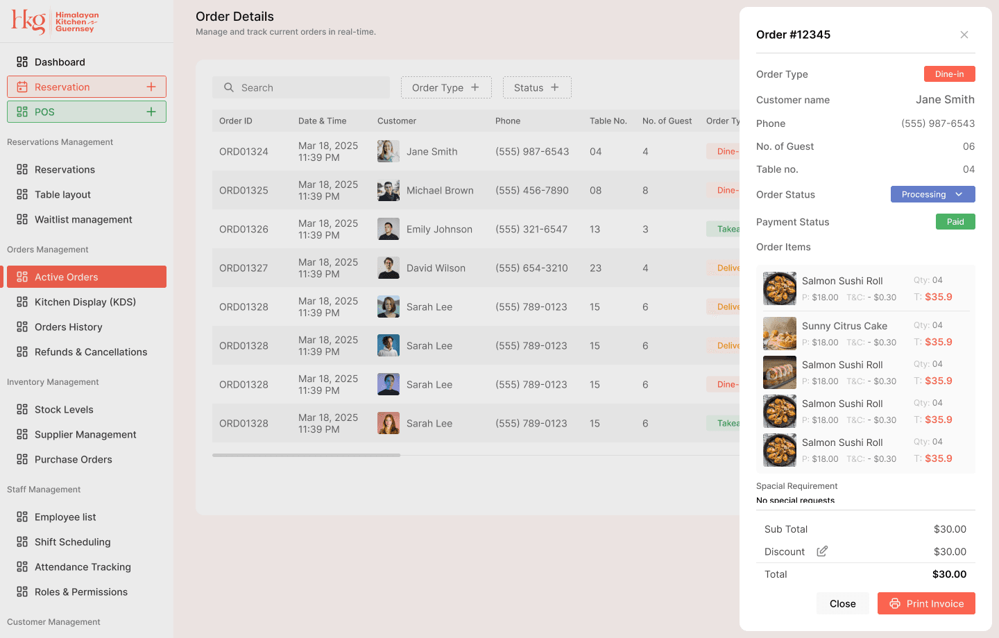 Order Management